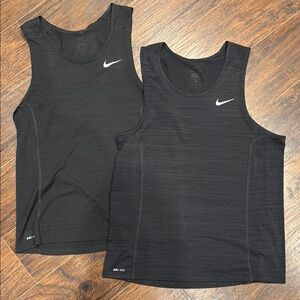 Nike Men's Black Tank Top - QTY 2
